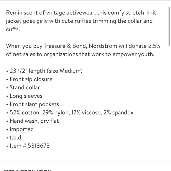 Ruffle Trim Track Jacket sz S - Picture 4 of 16